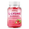 Mchokuu L-Lysine 1000mg Gummies, Chewable Lysine Supplement for Adults & Kids Immune Support, Essential Amino Acid, Vegetarian, Non-GMO, Sugar-Free, Gluten Free, Strawberry Flavor, 60 Counts