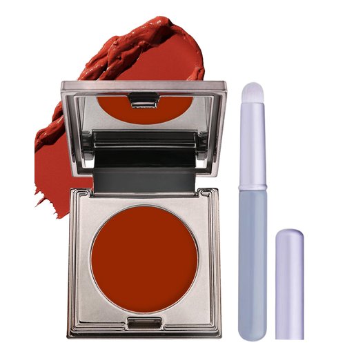 Long Lasting 2-in-1 Creme Cheek Blush + Lip Color Lipstick, High Pigmented Tinted Lip Balm Blusher with Brush,Hydrating Cream Texture for Lip,Cheek & Eye Tint,Vegan Multi-Use Makeup Cream for Women-01