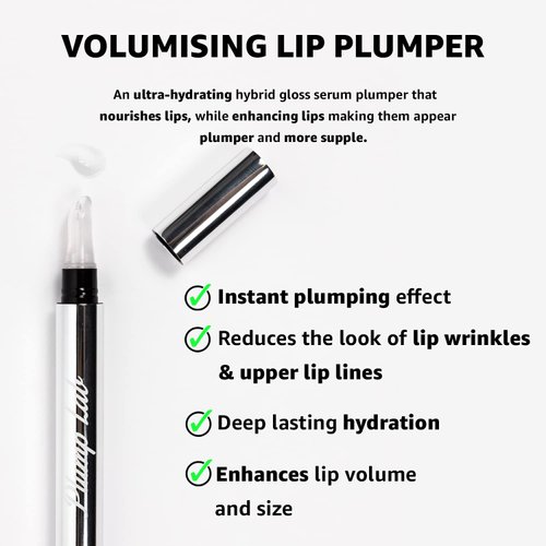 Plump Lab Lip Plumper Lip Gloss Clear & Hydrating Plumping Lip Treatment Volumizing Lips