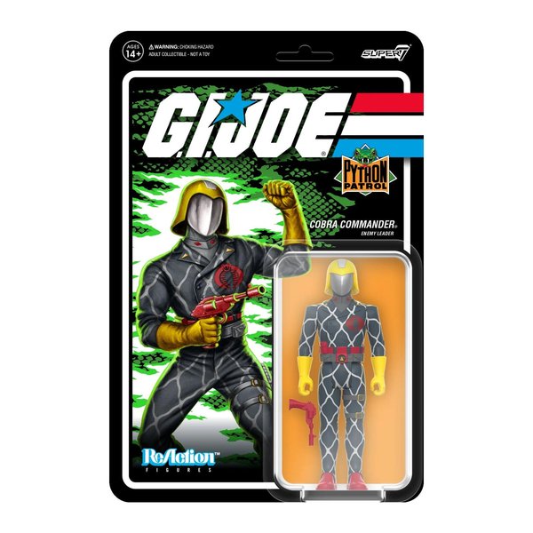 Cobra Commander Python Patrol G.I. Joe Super 7 Reaction Action Figure