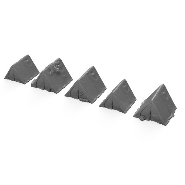 Tent Set DND Terrain 28mm for Dungeons and Dragons Terrain, D&D, Pathfinder, Warhammer 40k, RPG, Miniatures, Tabletop, D and D, Dungeons and Dragons Gifts