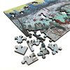 Wooden Puzzle for Adults - Uniquely Shaped Pieces - Made in The USA by FoxSmartBox - 180 Pieces - Skating in Central Park