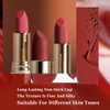 BLUE LOVE Non-Stick Cup Not Fade Lipstick, Not Fade Lip Gloss, Long Wear Lipstick Waterproof Smudge Proof Lip Stick, Nourishing & Long-Lasting Makeup for Women (02 Sweet Red)