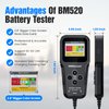 OBDResource Car Battery Tester 6V 12V 24V 3in1 Battery Load Tester Professional Automotive Battery Analyzer Alternator 100-2000 CCA Battery Loading/Cranking/Charging Test