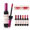 6-Color Wine Bottle Set Lipstick Lip Stain Long Lasting Waterproof Liquor Bottle Lip Moisturizing Non-Stick Cup Lip Gloss Lip Sticks