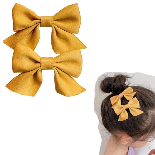Bowknot Bows Hair Clip Barrettes for Teen Girls Cute Hair Clips for Girl Hairpins for Little Girls Hair Accessories Hair Bow Clips Hair Pin Girl Headdress Headwear 2Pcs