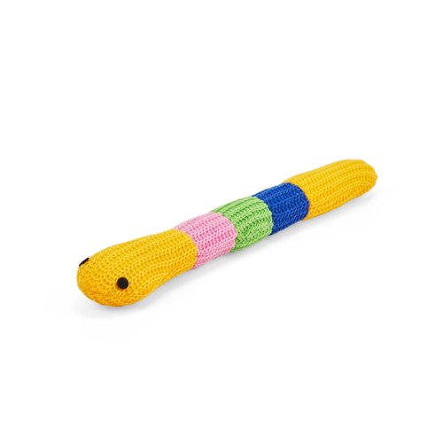 Leaps & Bounds Yellow Crochet Snake Cat Toy X-Small