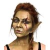 Graftobian Orc & Goblin Ear Complete Makeup Kit - Ears with Adhesive & Skin Tone Makeup - for Cosplay, Halloween Costumes, & Theater - Full Color Instructions