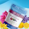 Dry Skin Bath Salt 32 Ounces Epsom Salt with Natural Geranium, Lavender, Ylang Ylang, and Lemon Essential Oils Plus Vitamin C in BPA Free Pouch with Easy Press-Lock Seal