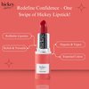 Hickey Lipstick Mile High Perfect Red Lipstick REFILL - Moisturizing And Long Lasting Lipstick - Gluten Free, Vegan And Organic Lipstick for Women - Highly Pigmented Velvet Finish