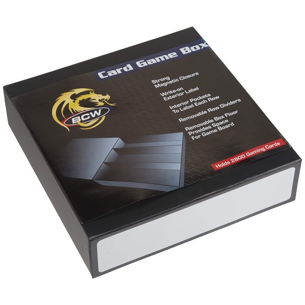 BCW Card Game Box | Card Storage Box | Trading Card Storage Box for Magic The Gathering, Pokémon, Sports Cards | Business Card Holder, Organizer Box for Trading Cards, MTG, Baseball Card Storage