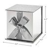 Hallmark Small Gift Box with Bow and Shredded Paper Fill (Silver Signature 4 inch Gift Box with Glitter) for Weddings, Graduations, Bridal Showers, Anniversaries, All Occasion