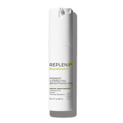 Replenix Pigment Correcting Brightening Cream, Medical-Grade Hydrating Face Moisturizer for Skin Discoloration (1 oz)