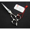 Purple Dragon 5.0 inch 440C Sliver Salon Hair Cutting Scissors Barber Shears with Bag- Perfect for Professional Hairdresser