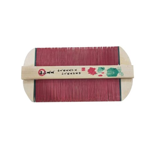 2Pcs Wooden Comb Bamboo Dense Teeth Double Sided Combs Strainer Massage Comb for Women Girls
