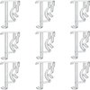 Valance Clips 10pcs 2inch Clear Plastic Hidden Retainer Holder for Window Blind Valance,Horizontal Faux & Wood Blinds Parts