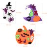 Max Fun 302PCS Halloween Crafts for Kids Foam Pumpkins Stickers Bulk, Ghost Witch Hat Halloween Decorations for Kids Party Favors Supplies Halloween Activities