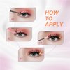 Choneight False Eyelashes Natural DIY Lower Lash False Eyelashes 24pcs 5-6mm and Colored Lash Clusters 180pcs 10-14mm,Brown False Eyelashes Wispy,Cosplay Lashes Wispy Mix