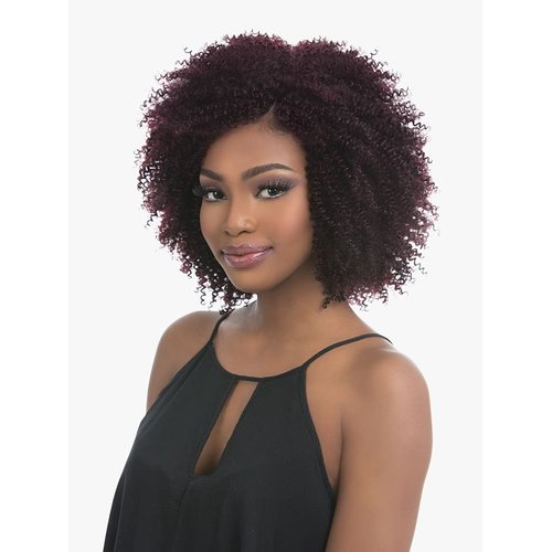 Sensationnel Empire Human hair weaves - virgin human hair extensions yaki texture hair for weaving and sew in styles - CORK SCREW 10S 3PCS Empire (T1B/27)