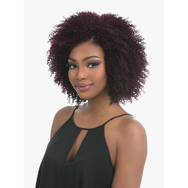 Sensationnel Empire Human hair weaves - virgin human hair extensions yaki texture hair for weaving and sew in styles - CORK SCREW 10S 3PCS Empire (T1B/27)