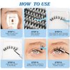 KevKev Lash Clusters Kit 3D Fluffy Cluster Lashes 20D+40D 320 Pcs DIY Lash Extensions Eyelash Clusters Glue Individual Lashes Remover Cluster Thin Band & Soft (Fluffy 20D+40D Kit,8-16mix)