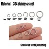 1000 pcs Stainless Steel Split Rings Jump Rings Connector Rings for Jewelry Making Necklaces Bracelet Earrings Keychain DIY Craft (12603-6mm)