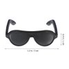 TOYANDONA 80pcs Doll Sunglasses Mini Plastic Dolls Sunglasses Black Sunglasses for Dollhouse DIY Crafts Dollhouse Accessories Decorate, 3X2.6X1CM