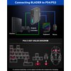 AIMZENIX Game Controller Emulator for Xbox Series/Xbox One/Xbox 360/PS4/PS3/Nintendo Switch, Keyboard and Mouse Adapter for FPS/TPS/STG/RTS Games