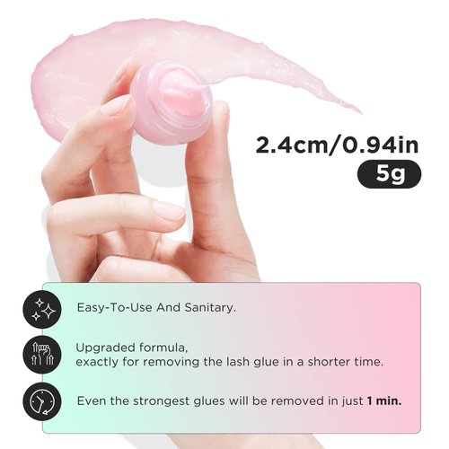 LASHVIEW Eyelash Extension Remover Cream, Special LILY Flavor Cream, Lash Extension Remover Cream Professional Eyelash Extensions Remover for Salon,5g