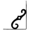 Acrux7 5 inch Decorative Shelf Brackets 4 Pack Heavy Duty Black Metal Shelf Brackets with Screws, Shelf Support Angle Brackets Wall Mounted Floating Shelf Bracket for DIY Open Shelving