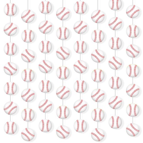 Faccito 8 Pcs Sports Party Banners Sports Theme Party Hanging Decorations Sports Paper Garland for Boys Kids Teens Sports Birthday Party Baby Shower Home Classroom Supplies Decor (Baseball)