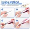 Mesee 2 Pieces Nail Sanding Bands Mandrel Bit Set 2.35mm Shank Easy-Off E-file Nail Drill Mandrel Bits for 6.5mm Small Sanding Bands Acrylic Gel Nails Manicure and Pedicures Care