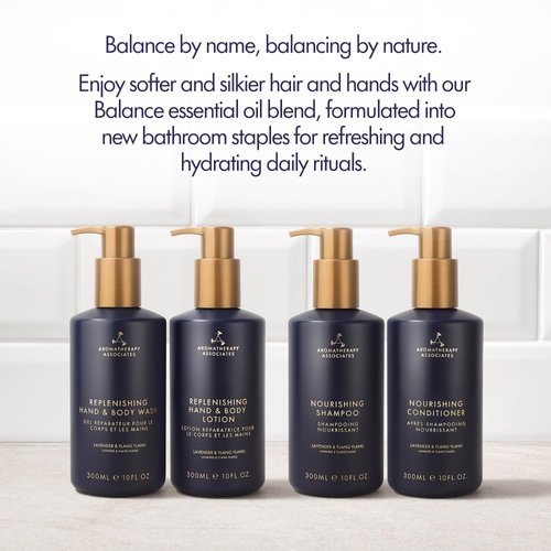 Aromatherapy Associates Balance Replenishing Conditioner, Hydrating Conditioner for Women and Men, Daily Hair Care Conditioner for Dry Hair or Oily, 10 fl. oz.