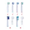 8 Pack Toothbrush Cover for Protecting Oral-B Replacement Brush Heads Electric Toothbrush, Portable Travel Brush Heads Caps, Convenience for Travel and Everyday Use