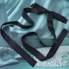 Yheakne Vintage Black Bow Hair Clip Barrette Long Tail Black Bow Hear Clip Barrette Black Bowknot Barrette Black Silky Bow Ribbon Barrette Silky Hair Clip Headwear Jewelry for Women (Black)