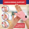 Doctor Developed Thumb Brace for Arthritis/Thumb Splint/Thumb Support for Men & Women - Trigger Thumb Spica Splint - Thumb Splint for Right Hand/Left- FDA Medical Device & Handbook (Pink, Single)