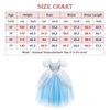 Axaxa Girls Cinderella Costume Halloween Princess Dress Up Fancy Birthday Party Ball Gown with Accessories