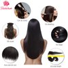 Beauhair Brazilian Virgin Human Hair 3 Bundles With (4x 4) Lace Free Part Closure Straight Wave Weft 100% Real Human Hair Extensions Natural Color (18 18 18+16"Closure)