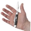 Case WR XX Pocket Knife Rough Black Jigged Synthetic Medium Stockman Item #18222 - (6318 SS) - Length Closed: 3 5/8 Inches