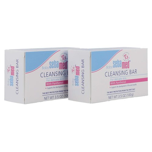 SEBAMED Baby Ultra Mild Cleansing Bar - Hypoallergenic Non-irritating Cleanser with Vitamins and Amino Acids 3.5 Ounces (100g) (2)