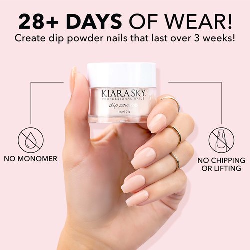 Kiara Sky Long Lasting Nail Dip Powder Nude Tones 1 oz, Copper Out