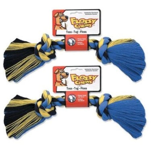 Mammoth Pet 2 Pack of Flossy Chews Rope Bone Dog Toy, Medium 12-Inch