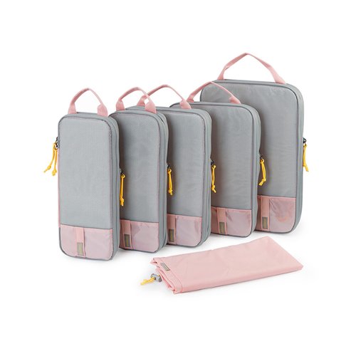 BAGSMART 6 Set Compression Packing Cubes for Travel, Lightweight Vacation Travel Essentials for Women, Travel Accessories for Suitcase Organizer Bags Set, Durable Luggage Organizer Travel Bags