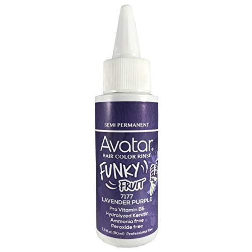 Avatar Funky Fruit Semi-Permanent Hair Color, 7177, Lavender, 2.8oz