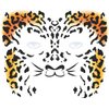3-Pack Tiger Face Temporary Tattoo Stickers, 4.9 x 5.9 Inch, Realistic Tiger Stripes & Whiskers Temporary Tattoos for Kids and Adults - Perfect for Halloween Cosplay & Party Favors