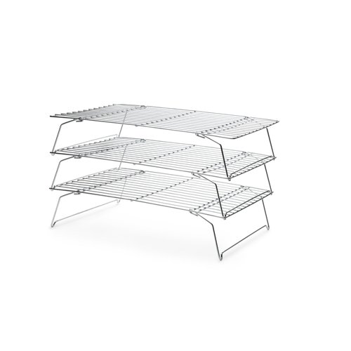 Fox Run 4698 Stackable Cooling Rack Set, Chrome, 3-Piece