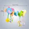 Caterbee Baby Car Seat Toys, Activity Spiral Stroller Hanging Toys with Rattle for Infant (Elephant)