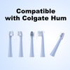 CILGEWH Replacement Toothbrush Heads 10 Pack Compatible with Colgate Hum Connected Smart Battery Electric Toothbrush Head, Blue