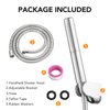 BESy Chrome Brass 2 In 1 Function Handheld Shower Head Set High Pressure 7 Inch Shower Head High Flow Hand Shower Wand with 59 Inch Hose, Bracket, Chrome Finish