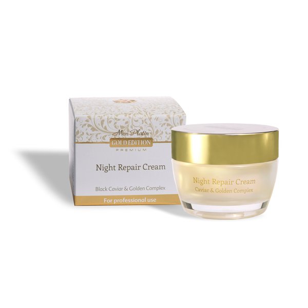 Mon Platin Gold Edition - Night Repair Cream With Black Caviar&golden Complex 50ml